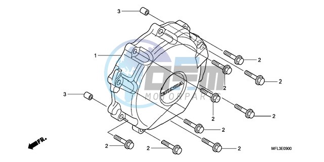 A.C. GENERATOR COVER (CBR 1000RR)