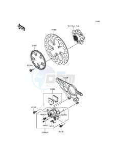 NINJA H2R ZX1000PFF EU drawing Rear Brake