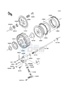 W650 EJ650C6F GB XX (EU ME A(FRICA) drawing Clutch