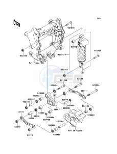 ZZR1400_ABS ZX1400FCF FR GB XX (EU ME A(FRICA) drawing Suspension/Shock Absorber