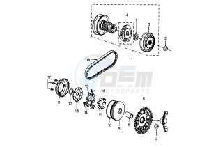 X–FIGHT - 50 cc drawing CLUTCH-AIR