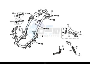 FIDDLE III 50 (25 KM/H) (XA05W5-NL) (E4) (L7-M0) drawing FRAME BODY ENGINE MOUNT