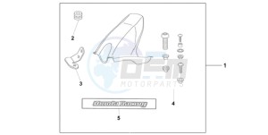 CBR1000RR9 France - (F / CMF MME REP) drawing HUGGER CANDY TAHTIAN BLUE