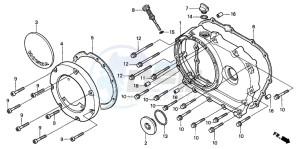 VT1100D2 drawing RIGHT CRANKCASE COVER