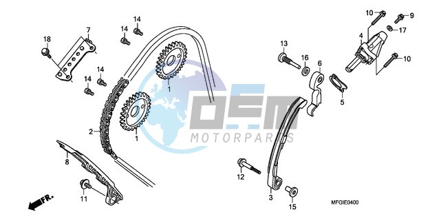 CAM CHAIN/TENSIONER