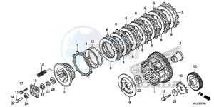 NC750SAF NC750S 4ED - (4ED) drawing CLUTCH (NC750S/SA)