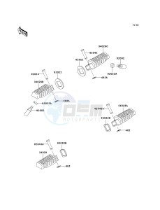 ER 500 C [ER5] (C1-C2) [ER5] drawing FOOTRESTS