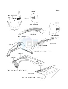 KLX 140 B (KLX140L MONSTER ENERGY) (B8F-B9FA) B9FA drawing DECALS-- B9FA- --- EBONY- -