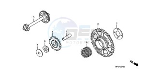 CB600F9 U / ABS ST drawing STARTING DRIVEN GEAR