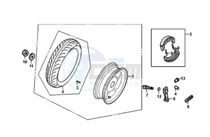 FIDDLE II 50 45KMH (L8) EU EURO4 drawing REAR WHEEL