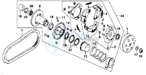 MEGALO 125 drawing CLUTCH