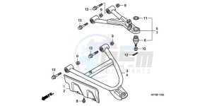 TRX420FAA Europe Direct - (ED) drawing FRONT ARM