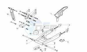 Pegaso 50 drawing Swing arm