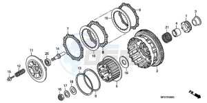 CB600F39 Europe Direct - (ED / ST) drawing CLUTCH