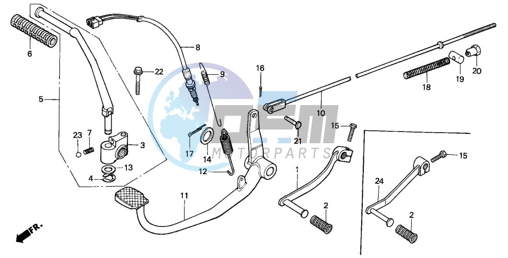 PEDAL/KICK STARTER ARM