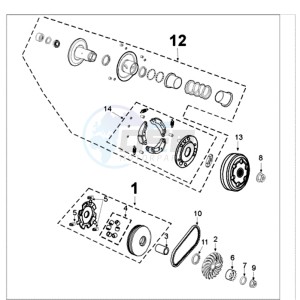 TWEET 50 N drawing CLUTCH