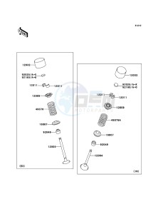 ZZR1400_ABS ZX1400FEFB FR GB XX (EU ME A(FRICA) drawing Valve(s)