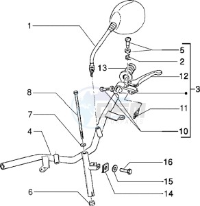 Zip electric 0 drawing Handlebars component parts