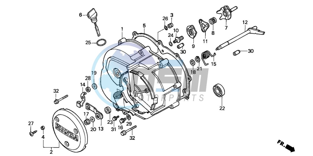 RIGHT CRANKCASE COVER