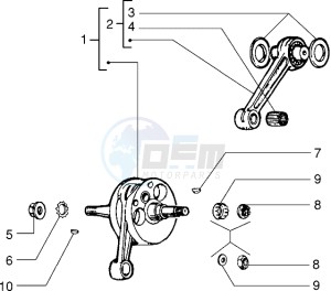 PX 150 E drawing Crankshaft  assy