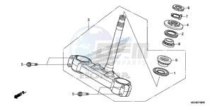 VFR1200XDE CrossTourer - VFR1200X Dual Clutch 2ED - (2ED) drawing STEERING STEM