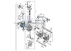 XJR 1200 drawing CARBURETOR MY96-97