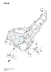 GSF-1250S ABS BANDIT EU drawing FRAME