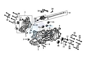 JET EURO X EU2 - 50 cc drawing CRANKCASE