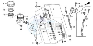 NT700V drawing RR. BRAKE MASTER CYLINDER