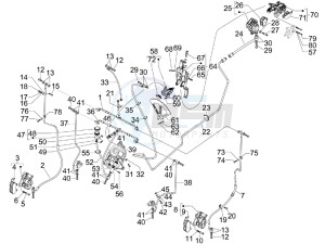 MP3 300 ie lt Touring drawing Brakes hose  - Calipers