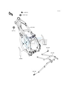 KX 250 K [KX250] (K3) [KX250] drawing FRAME