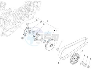 LXV 150 4T 3V IE NOABS E3 (APAC) drawing Driving pulley