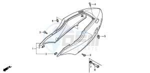 CBR600FS drawing REAR COWL (1)