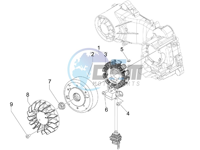 Flywheel magneto