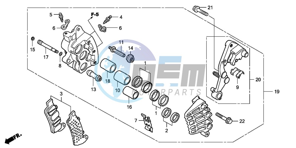 R. FRONT BRAKE CALIPER