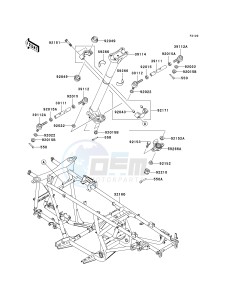 KVF700 D [PRAIRIE 700 4X4 TEAM GREEN SPECIAL EDITION] (6F) D6F drawing FRAME