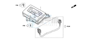 TRX420TM FOURTRAX drawing METER