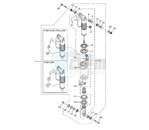 YZ LC 125 drawing REAR SHOCK ABSORBER