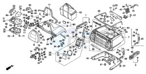 GL1500SE GOLDWING SE drawing TRUNK BOX