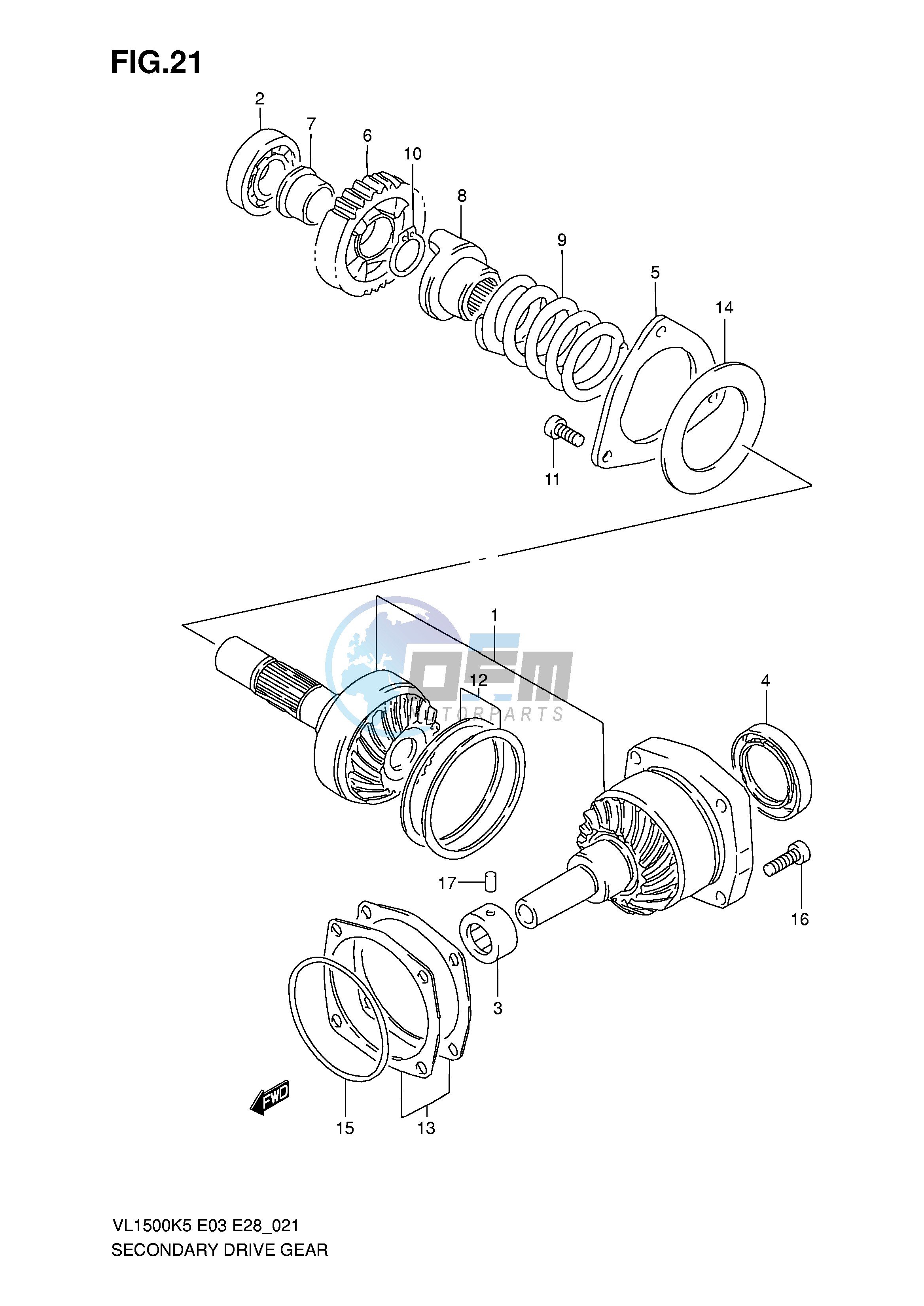 SECONDARY DRIVE GEAR