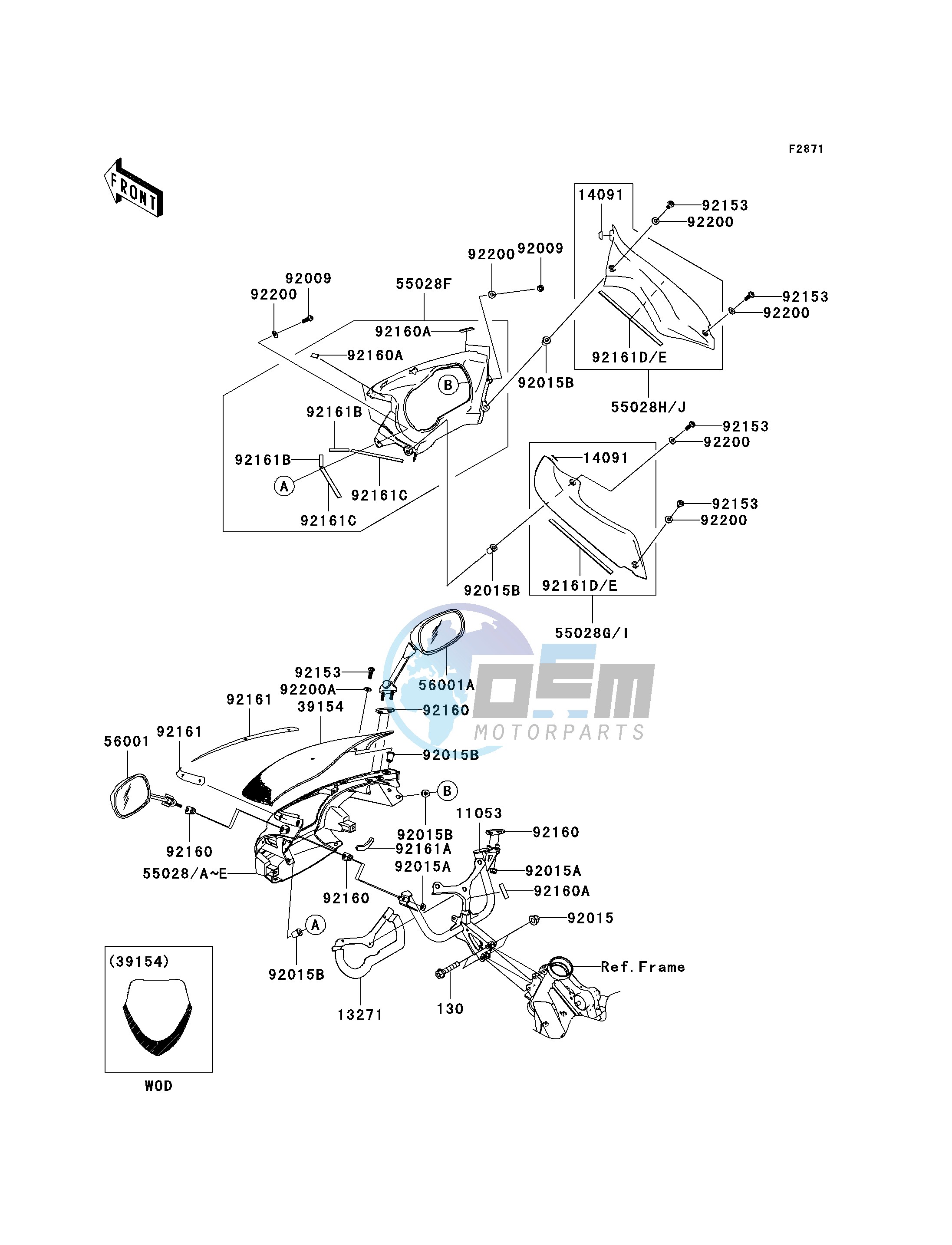 COWLING-- UPPER- -