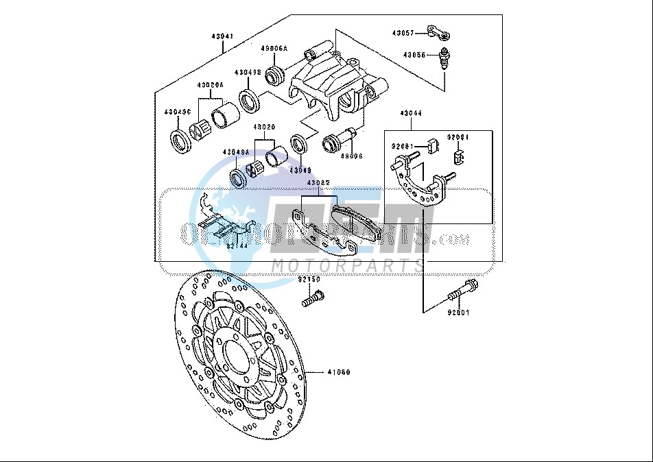 FRONT BRAKE CALIPER