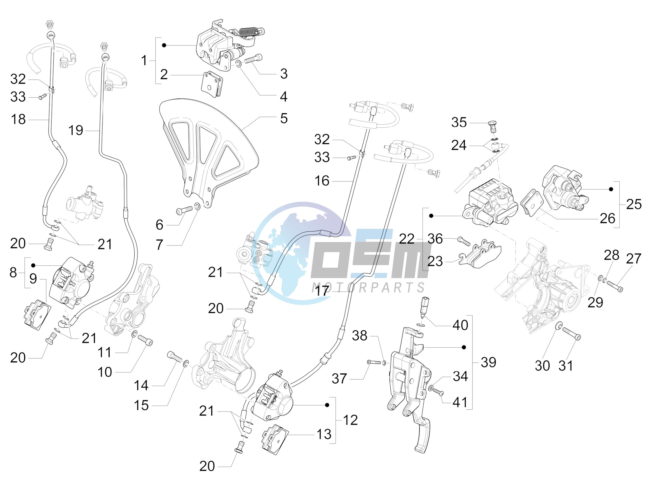 Brakes pipes - Calipers