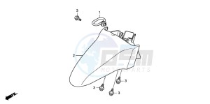 NHX110WH drawing FRONT FENDER