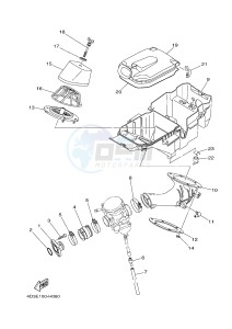 YFM250R YFM25RD RAPTOR 250 (1BTN 1BTP 1BTR) drawing INTAKE