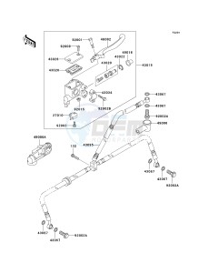 KSV 700 A [KFX700 AND V FORCE] (A1-A2) [KFX700 AND V FORCE] drawing FRONT MASTER CYLINDER