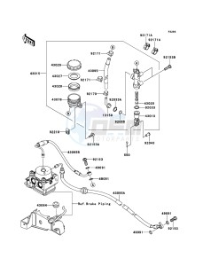 ER-6f ABS EX650DBF GB XX (EU ME A(FRICA) drawing Rear Master Cylinder