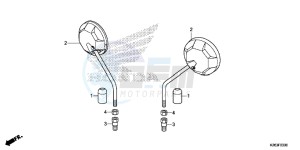 MSX125E MSX125 UK - (E) drawing MIRROR