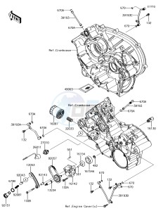 BRUTE FORCE 750 4x4i EPS KVF750GHF EU drawing Oil Pump