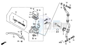 CBR125R drawing FR. BRAKE MASTER CYLINDER